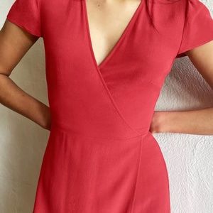 Aritzia red wrap dress - new with tags